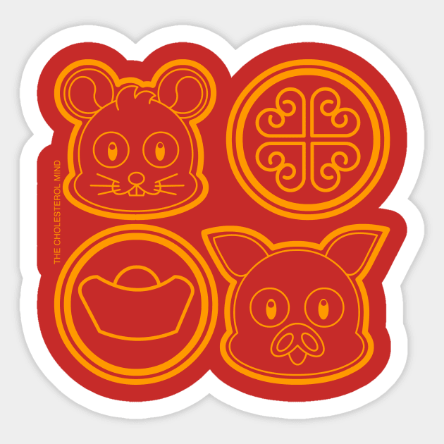 CNY: YEAR OF THE RAT COINS Sticker by cholesterolmind